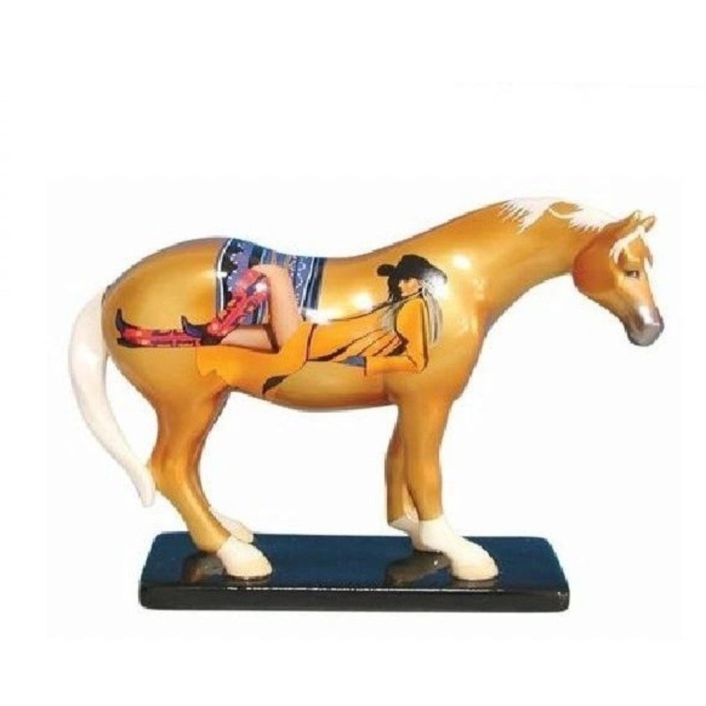 Trail of Painted Ponies Blondes Horse Figurine 12227 Gold David DeVary New